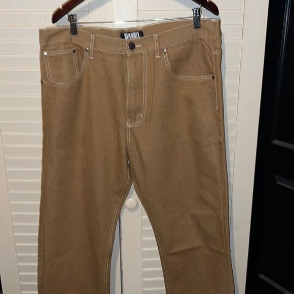 Code one brown denim jeans size 38 x 30 - Picture 1 of 7